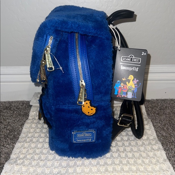 NWT Loungefly Sesame Street Cookie Monster Cosplay Mini Backpack W/Coin Bag main image 5